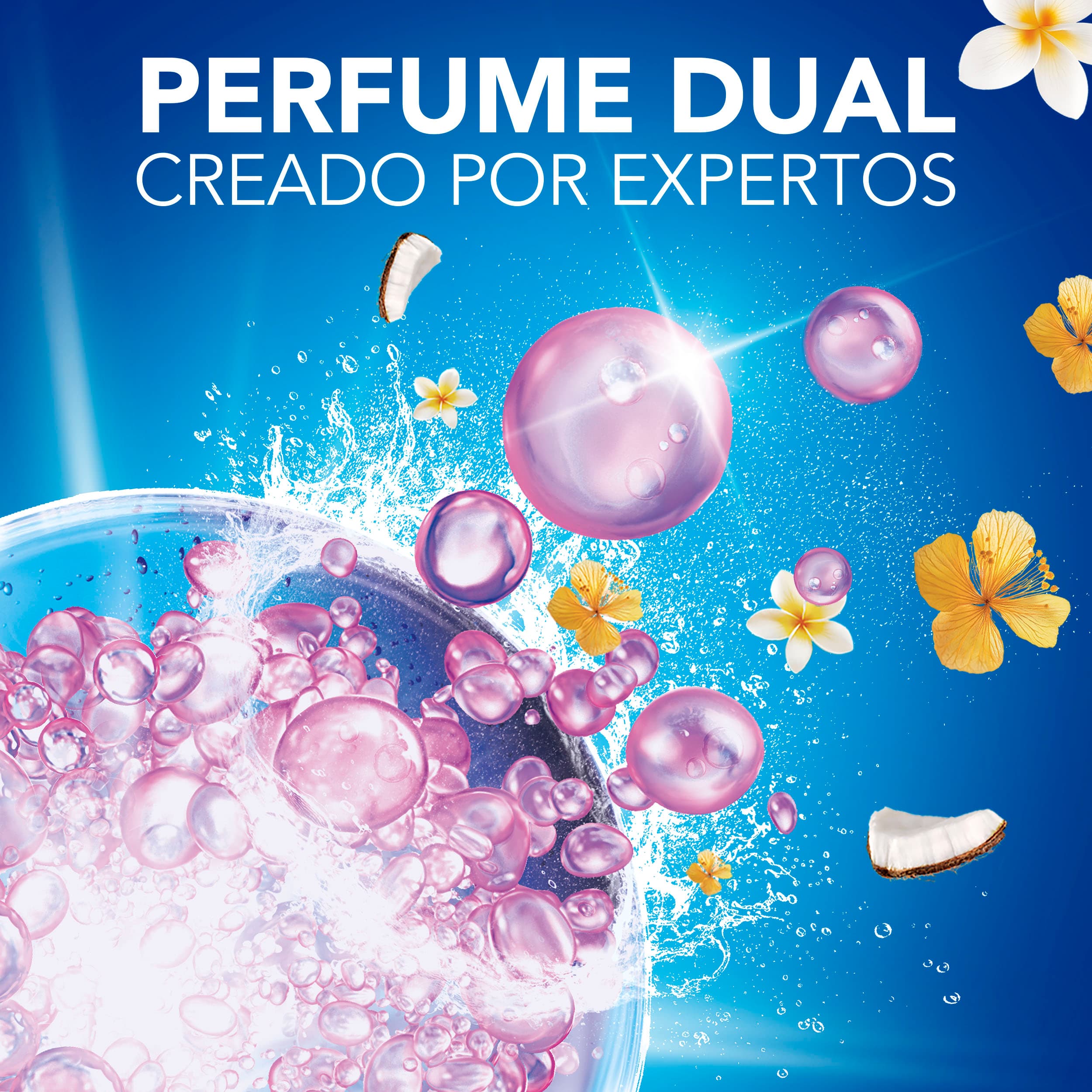 Cápsulas de fragancia con el claim Perfume dual creado por expertos.